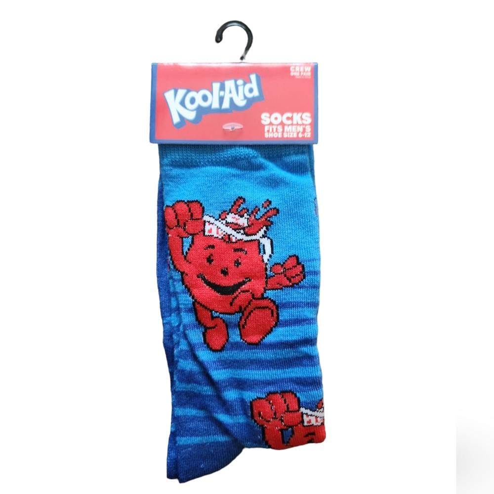 Kool Aid Crew Socks Mens Shoe Size 6-12